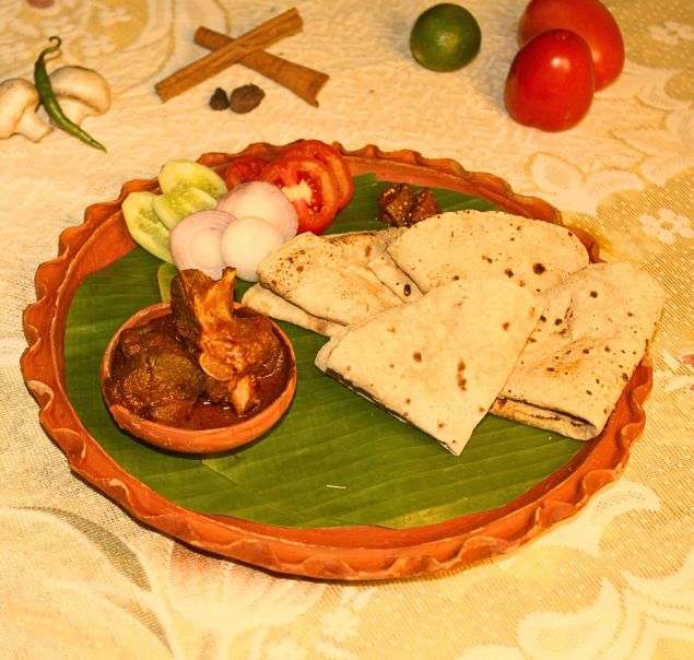 Mutton Kosha Roti Combo